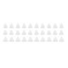 10Pcs 3 Hole White Hearing Amplifier Domes Earbud Tips Soft Static Free Silicone Hearing Amplifier E