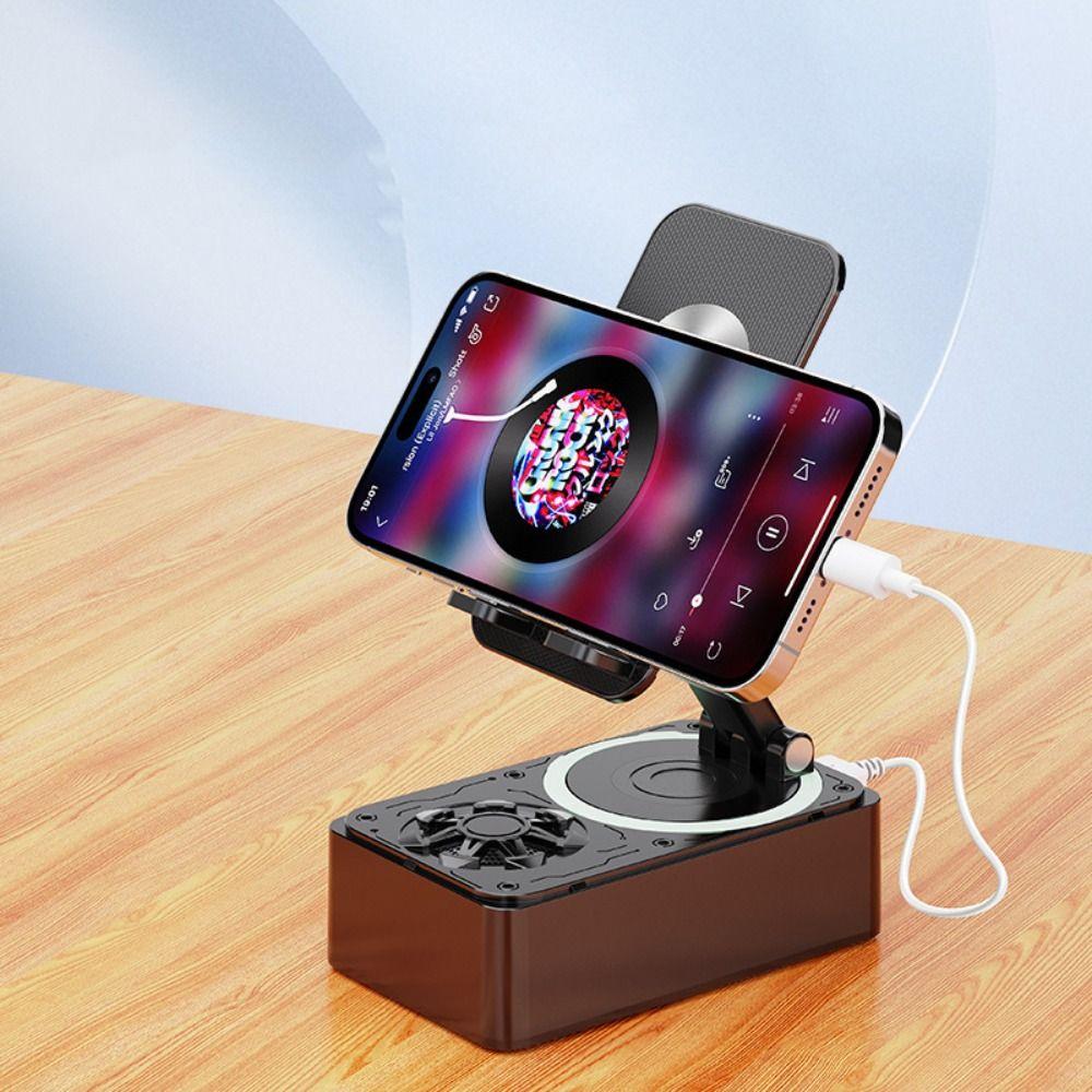 Rotating 3 in 1 Phone Holder Foldable Wireless Speaker Phone Stand Mobile Phone Accessories