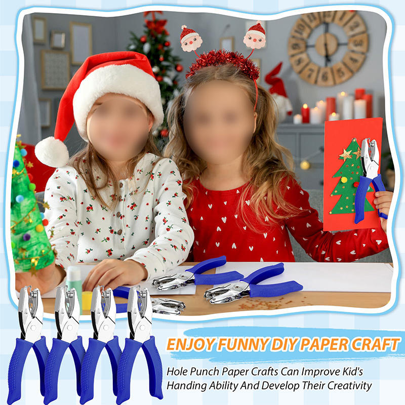 Single Hole Puncher Scrapbooking Paper Clothes Punches Star Heart Circle Hole Punch DIY Craft Shape Cutter Perforator 0.25" Hole