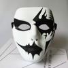 1 шт. хип-хоп взрослая расписанная вручную белая уличная танцевальная маска для мужчин для взрослых Хэллоуин реквизит маскарад полнолицевая маска