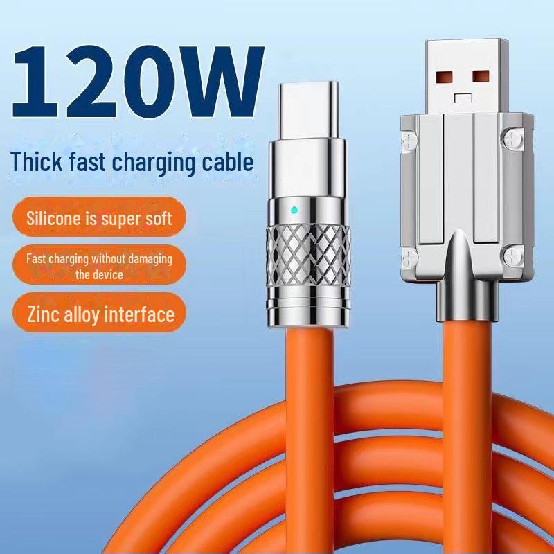 JIKE 120 Вт 3-в-1 сверхбыстрый зарядный кабель для устройств Apple, Huawei, Type-C, Android