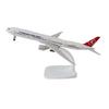 Airplane Model 777 B777 Air Turkish Airlines 20cm Alloy Metal Model Plane Diecast Airways Aircraft  Wheels Landing Gears