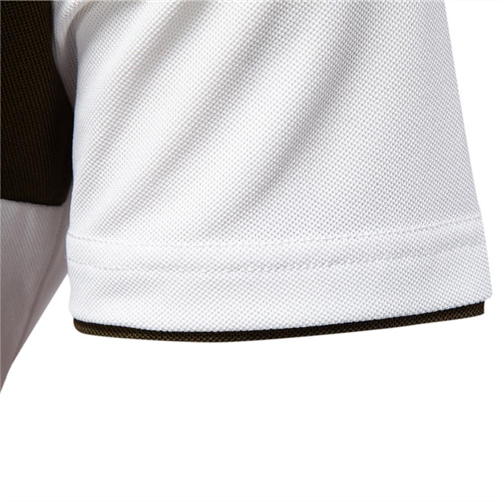 AIOPESON Мужские рубашки поло Slim Fit с однотонными полосатыми цветными блоками и воротником с вышивкой жирафа. Повседневная брендовая одежда.