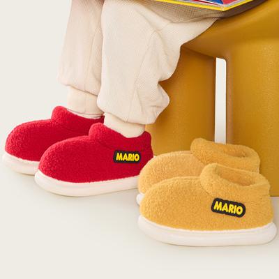 Детские зимние ботинки для девочек, зимние нескользящие бархатные ботинки для мальчиков из хлопка, водонепроницаемые теплые детские ботинки