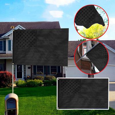 Все черные американские флаги 3x5 футов, сверхмощные флаги США для дома или вне дома