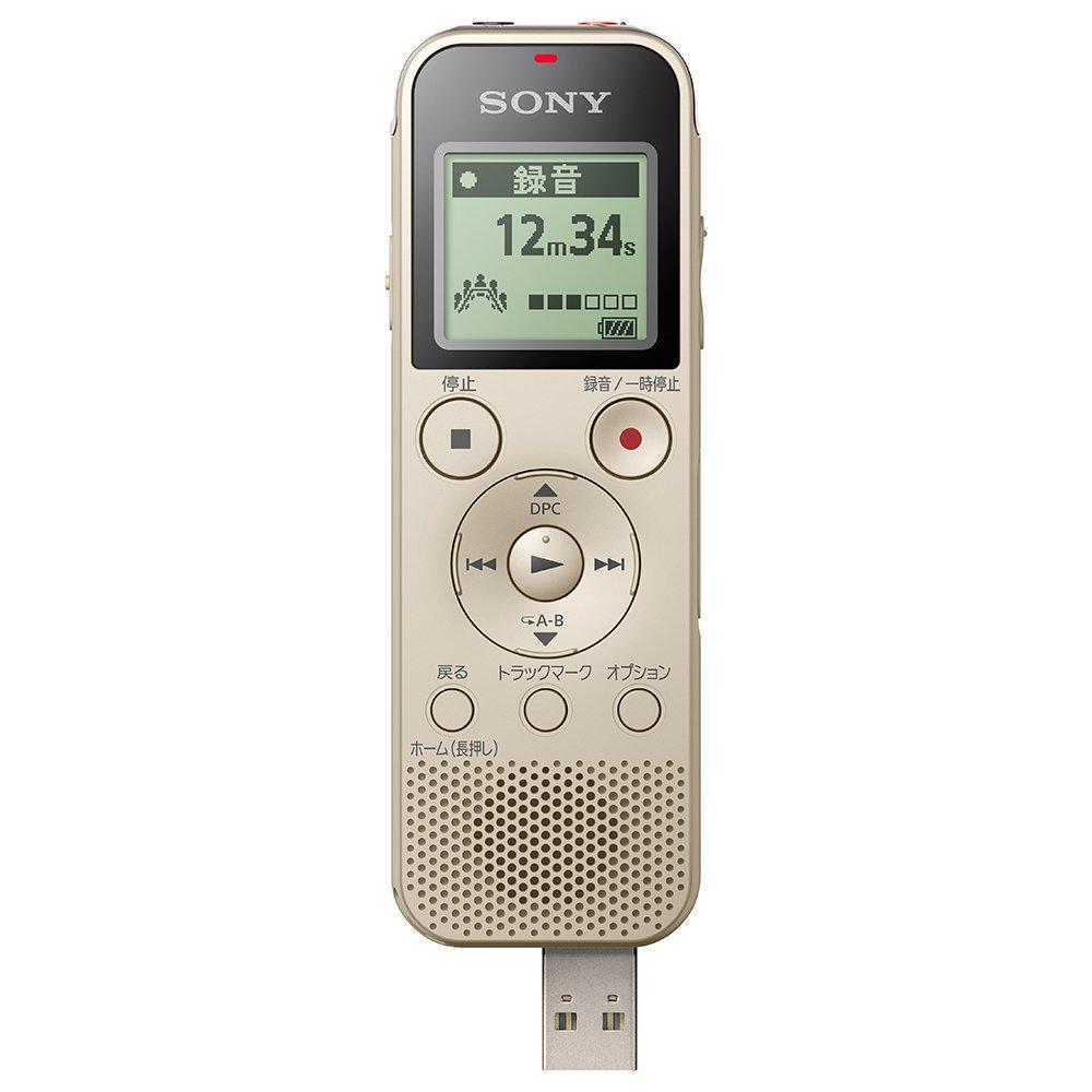 Sony IC Recorder 4GB Linear PCM Recording Compatible with FM Radio Tuner Gold N Usb Built-in ICD-PX470F