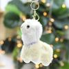 European Mink Alpaca Bow Tie Alpaca Rainbow Alpaca Plush Toy Bag Keychain Pendant