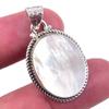 Natural Mother Of Pearl Gemstone 925 Solid Sterling Silver Pendant 1.25'' Q3s37