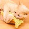 Игрушка для кошек, кошачья когтеточка, игрушка с кошачьей мятой, интерактивная симуляция, рыбка, кошачья мята, игрушки-фиджет, мягкая игрушка для кошек, котят