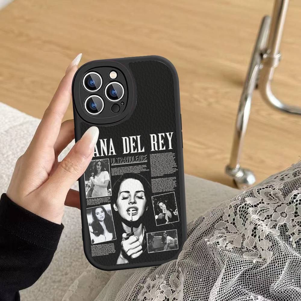 Чехол для телефона певицы Ланы Дель Рей для iPhone 11 12 13 14 15 16 Pro Max Mini Plus Мягкий кожаный чехол