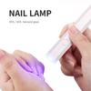 Портативная салонная машина для сушки ногтей с быстрым высыханием Домашние инструменты для фототерапии Профессиональная светодиодная лампа для ногтей Мини-фонарик-ручка с подставкой