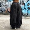Женские ретро джинсы с широкими штанинами High Street, стильные повседневные джинсы с высокой талией, вымытые