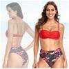 Brazilian Swimsuit Two Piece Bikini Set Slimming Panties M
