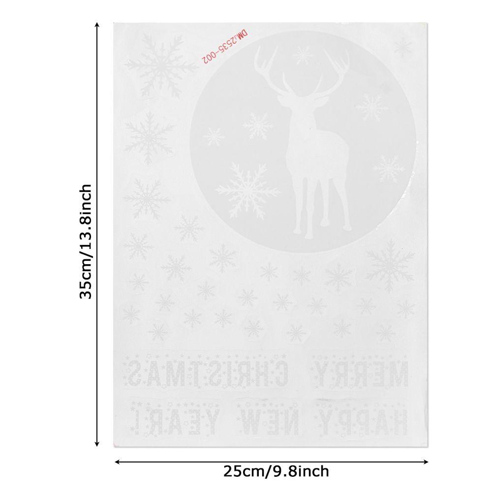 Новогодние подарки в виде снеговика и снежинки Рождественские плакаты Веселое Рождество Декор для окон Наклейки на окна