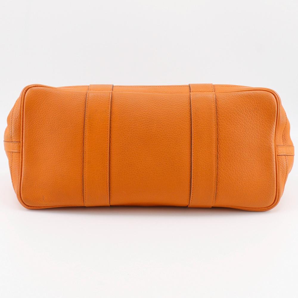 HERMES Garden party 36 PM Tote Bag Orange Negonda Women Used