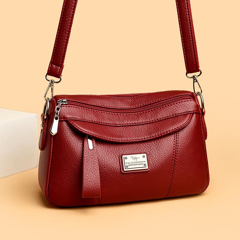 Женская сумка новая мода простая ретро сумка для мамы большая вместимость на плечо сумка-мессенджер женская