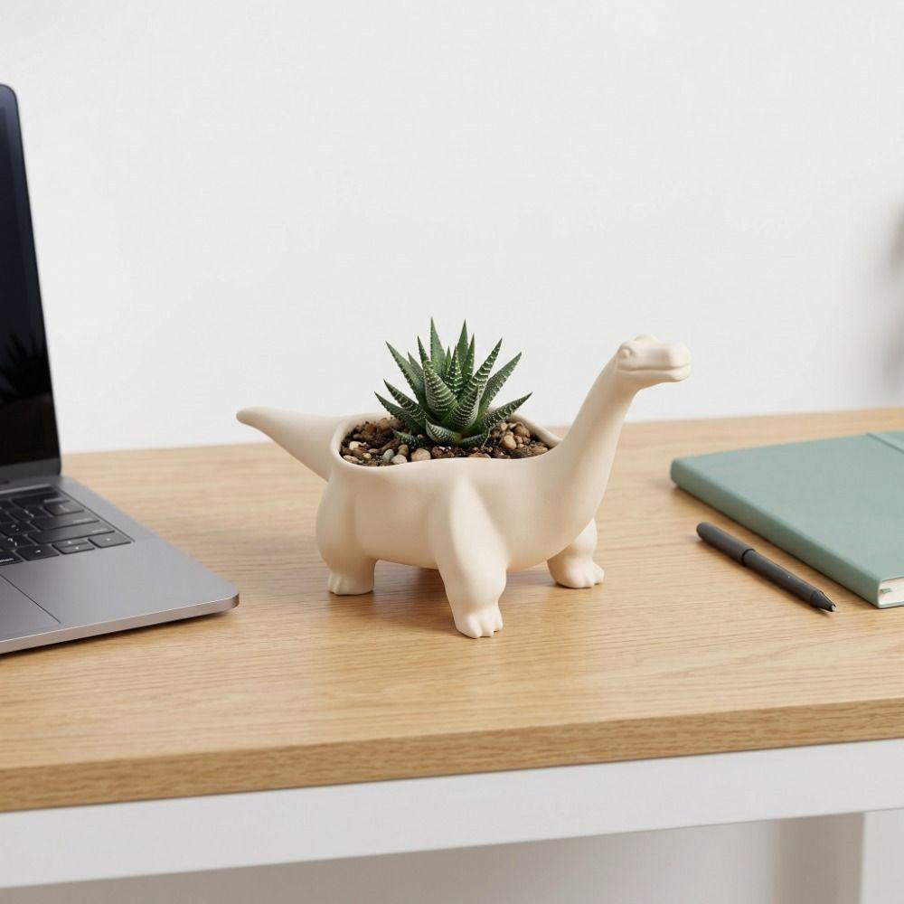 Desktop Decoration Dinosaur Flowerpot Funny Small Storage Container Plant Planting Pot  Balcony