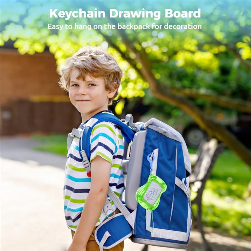 12 шт. Мини-доска для рисования, магнитная доска для рисования, рюкзак, брелок, доска с ручкой, детский эскиз, стираемый блокнот для рисования на день рождения