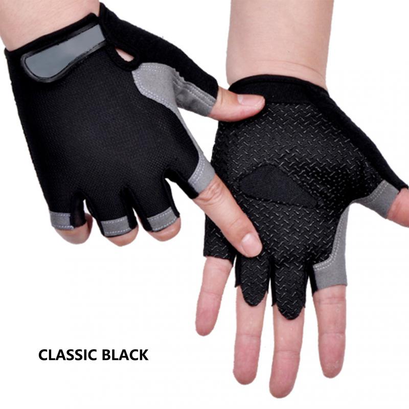 Half Finger Cycling Gloves Men Women Anti Slip Shock Breathable Summer Bicycle Gloves Fingerless Sports Gym Training Bike Gloves