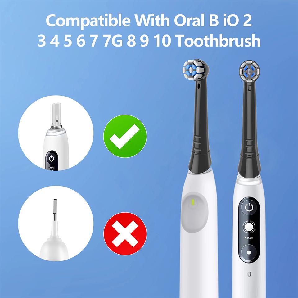 4/8/12/16/20 шт. Сменные насадки для зубной щетки, совместимые с Oral B IO, Насадки для Oral-B серий IO 2/3/4/5/6/7/8/9/10/7G