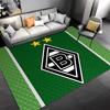 1pc Borussia Mönchengladbach LOGO Entrance Mat, Non-Slip Mat Area Rug,Room Decor, Outdoor Decor, Kitchen Rug,Doormat - Machine Washable, Easy to Clean