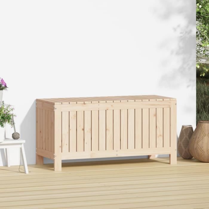 VidaXL Boîte de rangement de jardin 108x42,5x54 cm Bois massif de pin 823829