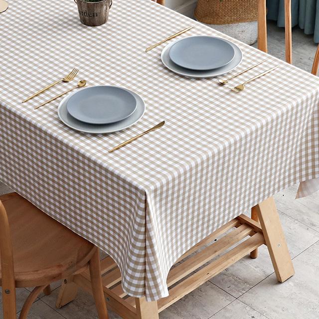 Rectangular Plastic Tablecloth Pvc Waterproof Antifouling Cover Outdoor Dining Table Cloth