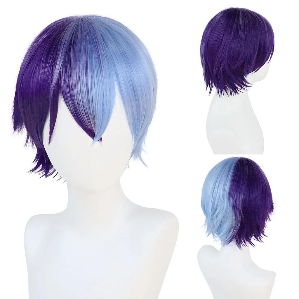 Короткие черные парики для женщин, синтетические волосы, парик для косплея с челкой, лохматые кудрявые прически, аниме, костюмная вечеринка, парик на Хэллоуин, натуральный