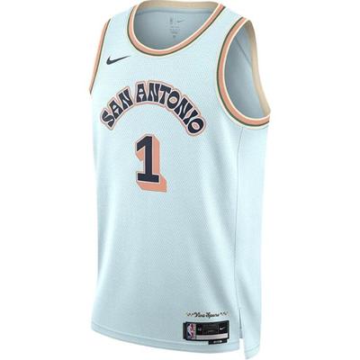 X NBA Dri-Fit City Edition San Antonio Spurs Victor Wembanyama Dri-Fit Quick-Dry Comfortable Basketball Jersey Men Jersey Royal-Blue FQ4360-474