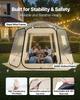 Pop up Bubble Tent, 3.36 x 3.05 m Waterproof & UV-Resistant, Clear Camping Tent Shelter, Outdoor Garden Dome Igloo Tents with Windows, 540° Panoramic