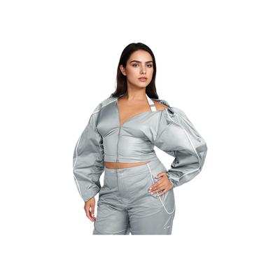 X Jacquemus Collaboration Пот-Влагоотводящая Водонепроницаемая Удобная Повседневная Спортивная Куртка Женская Куртка Частица-Серый Белый FV5690-073