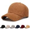 Unisex Women Men Outdoor Sun Hat Baseball Hat Corduroy Baseball Cap Adjustable