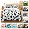 2/3PCS Bedding Set 3D Football Print Bed Duvet Cover & Pillowcase Single Double King Size Children Teens Pillowcase