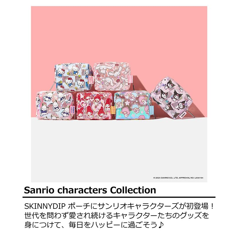 SKINNYDIP Cinnamoroll Star Sanrio Makeup Accessory 8525PCCS Pouch, White, Characters, Pouch, Case,