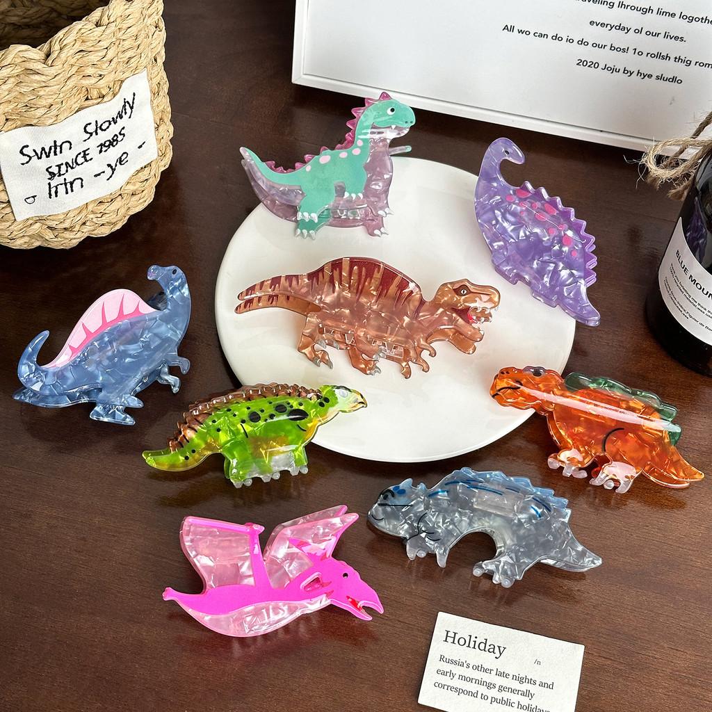 Acrylic Dinosaur Cute Hair Clip With Unique Colorful Options For Trendy Hairstyles