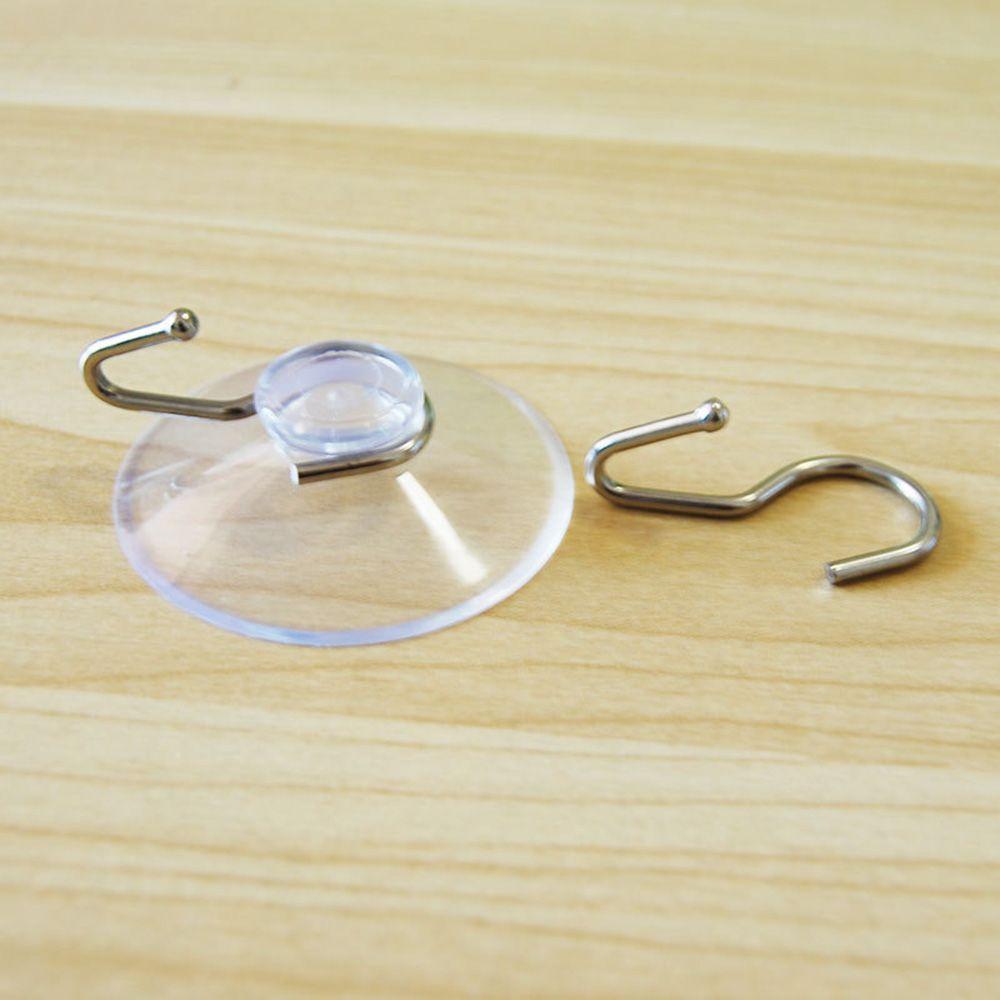 10Pcs/set Bathroom Wedding Supplies Rubber Hangers Clear Sucker Suction Cup Wall Hook Transparent