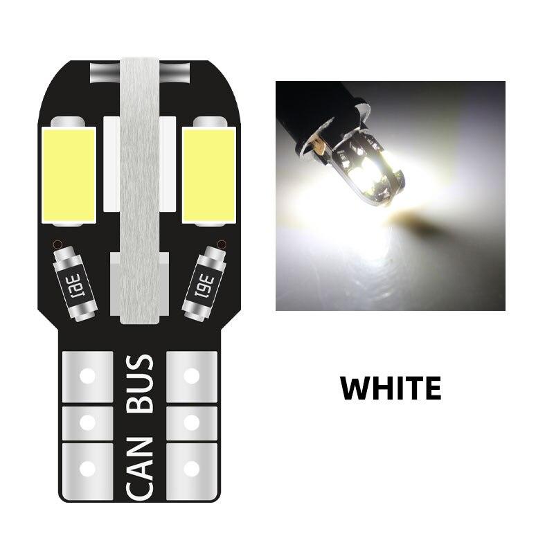 10PCS T10 Led W5W 5730 8SMD Car Interior Lights 168 194 LED Bulb For Car Lamps Car Side Bulbs Car License Plate Lamps
