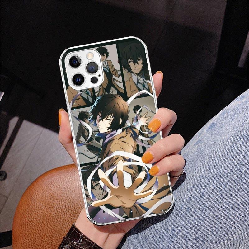 Плакат Bungo Stray Dogs Чехол для телефона с аниме для iPhone 17 Air 16 Pro Max 16E 15 + 14 Plus 11 12 13 Mini 7 8 SE Подарок Печатная обложка Веселый