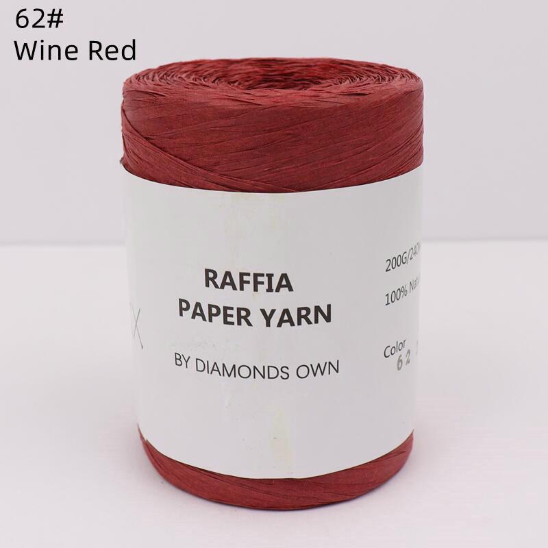 240M Natural Fiber Paper Summer DIY Hand Knitting Crochet Hat Bag Knitting Yarn Home Decoration