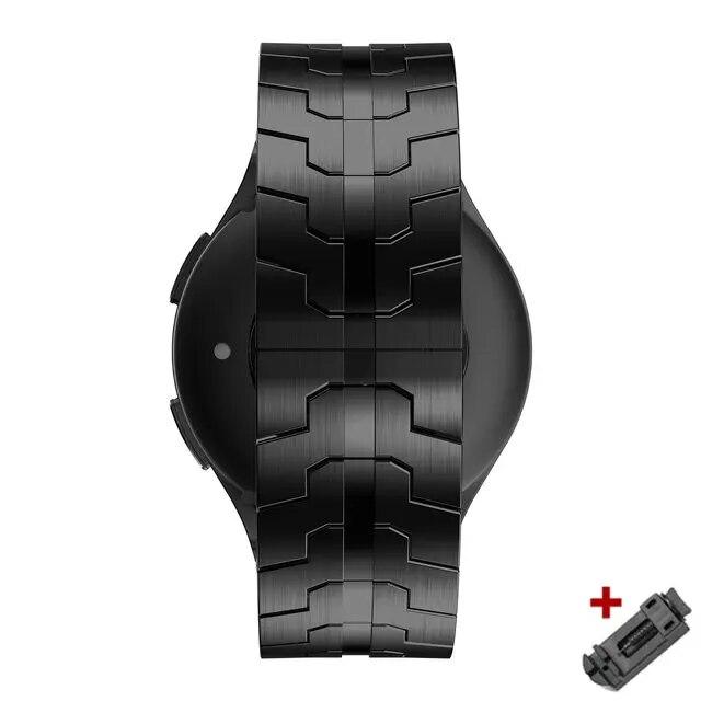 Ремешок из нержавеющей стали 20 мм 22 мм для Samsung Galaxy Watch 6 Classic 43 47 мм 4 5 pro 40 44 мм 45 мм браслет для Huawei 4 Pro GT 3 2e