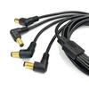 Pro Cable LAC-CT Branch Cable for Effects Pedals (All Unplated, 4-Way Center Branch, L-Shaped Plug)