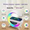 Bluetooth-колонка BT3401: Беспроводная зарядка, Световая индикация, Часы, Будильник, G63 Студенческий подарок с индивидуальным логотипом.