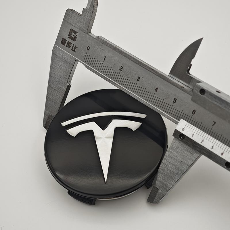 bjzqr4 4Pcs 56mm ABS Tesla Wheel Center Hub Cap Emblem Logo Car Rims Cover Hubcap For Tesla Model 3 Y X S Original Badge Accessories