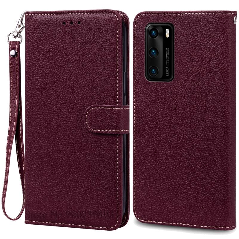 Чехол P40 P 40 Pro для Huawei P40, мягкий силиконовый чехол, чехол для телефона Huawei P40 Pro, чехол-кошелек, кожаный чехол, Fundas