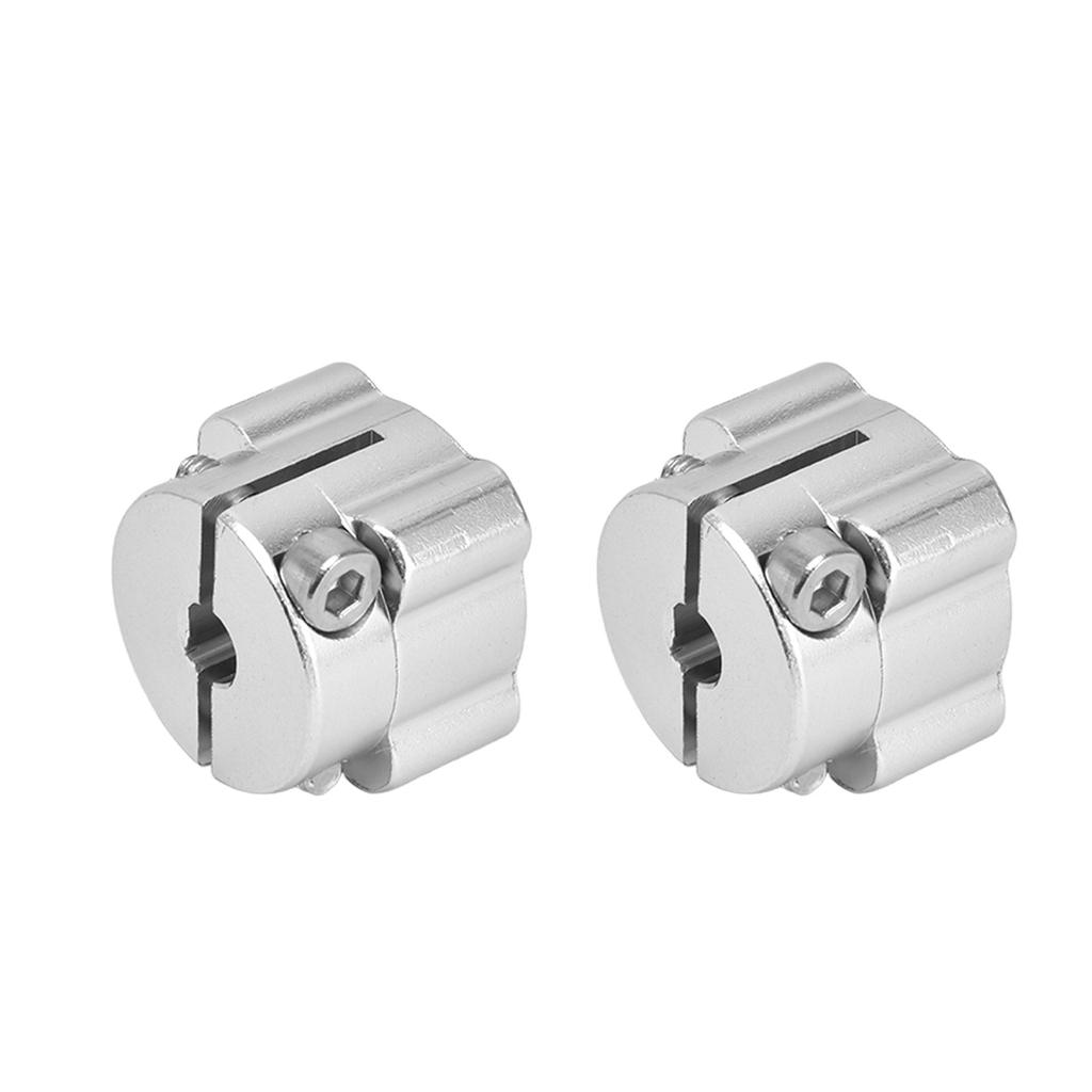 2 шт. Зажим с D-образным отверстием из алюминиевого сплава, высоконагруженный зажимной хомут для соединения вала, колонны, 14 дюймов по центру