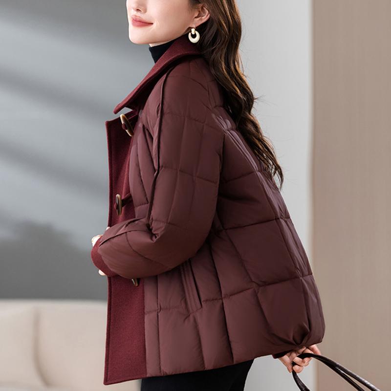 Middle Age Woman Winter Coats Plus Size Elegant Loose Thick Warm Parkas Female Jacket