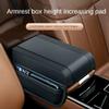 Leather Booster Pad Universal Armrest Storage Pad Accessories Car Armrest  Pad