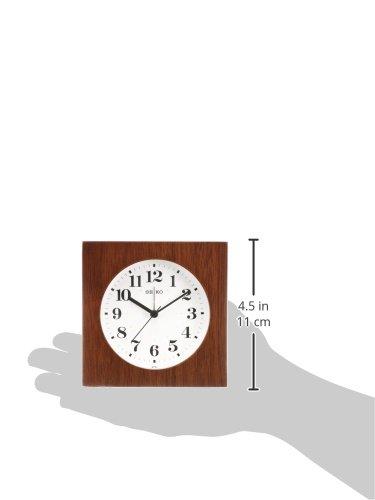 Seiko Clock Wall Clock Double Use Analog Alarm Wooden Frame Brown Wood KR501B SEIKO