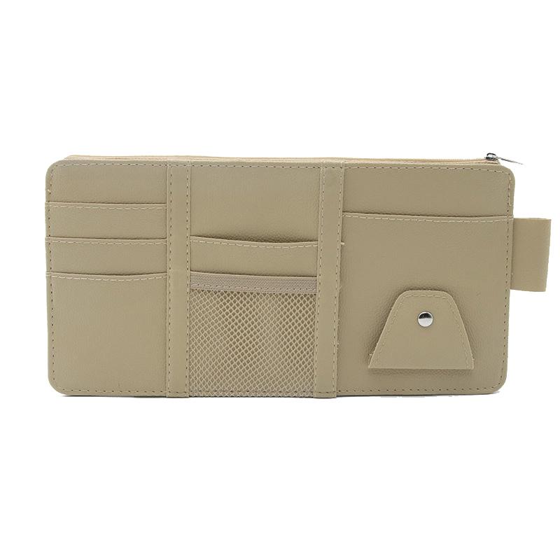 Multi-Function Car Sun Visor Organizer Multi-Pocket Auto Interior Accessories Pocket Organizer Car Document Storage Pouch
