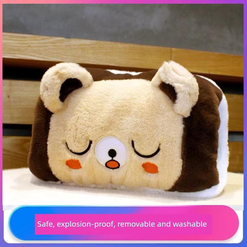 Hot Water Bottle, Rechargeable, Explosion-Proof, Genuine Product, Water-Filled Warm Water Bag, Bed Warmer, Electric Heating Bag for Abdomen, Belly